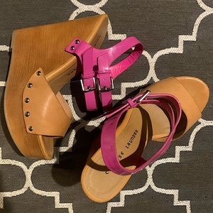 Chinese Laundry “Jungle Gym” Wedge Sandal Heels